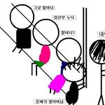 지하철에서 '훈남'되려다 '바보'된 사건(그림有)