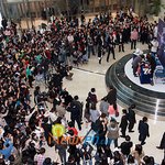 타임스퀘어에 나타난 김연아