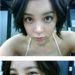 촬영장에서 셀카찍는 박시연, <b>쇄골</b>미인