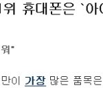 아이폰이 소비자 불만족도 1위?