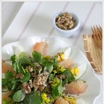 탈모에 좋은 음식 두번째 - 자몽견과 샐러드