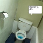 집에있는 변기 도색했음 <b>초록</b>변기