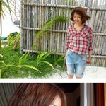 머리 단발로 자른 이시영, 몰디브 여행갔네
