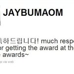 비 <b>mma</b> 수상 축하하는 박재범ㅋ