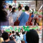 마트에서 우결 촬영중인 용화-<b>서현</b> 커플