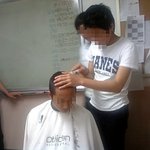 학교에서 수능대박기원+아르헨티나전 승리 기원<b>삭발</b>식!!!!!!!!!!!