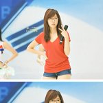 <b>뿔테</b>안경 쓴 소녀시대 써니, 리허설하는 모습