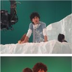 과자<b>cf</b> 촬영중인 유승호, 촬영장 직찍들