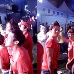 우루과이전 시청앞 광장 "개그콘서트"팀도 응원에 동참