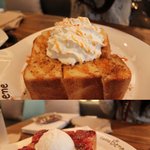 아메리카노와 잘 어울리는 카페베네 <b>허니</b>브래드