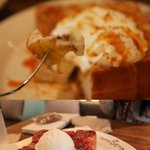 카페베네 허니브래드와 딸기<b>빙수</b>