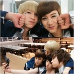 <b>틴탑</b> 엠카 대기실~ (국내아이돌 중 얼굴크기 젤 작을듯)