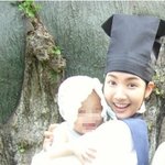 아기와 사진찍는 박민영, 얼굴<b>크기</b> 헉!