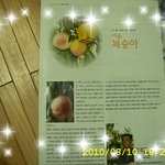 <b>여울</b> 복숭아농장이 소개된 잡지책입니다.