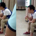 지하철에서 옥수수 먹는 '박명수' 포착!