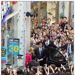 어제 명동, 닉쿤 <b>인파</b>에 파묻히다!!!