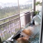 <사진有>곤파스때문에 베란다<b>창문</b>이 깨졌어요