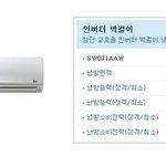 두 냉난방기중 고민고민! 휘센 모델들인데..