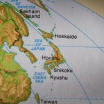 '<b>sea</b> of japan'으로 표기된 우리나라 바다 동해