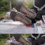 공원에서 운동화 분리
