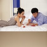 버블에코 촬영장에서 다정한 <b>연정훈</b> 한가인 부부