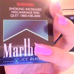 터트려피는담배 아세요'- '?