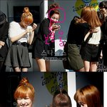 소녀시대 이마성형수술 확인<b>자료</b> (사진) 보용물