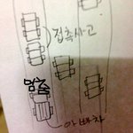 어이없는 경찰 아저씨와 상대 아저씨.
