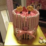 정성이 담긴 빼빼로 케잌 만들었어요 ! ♥