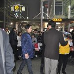 명동에서 연예인을 봤어요!
