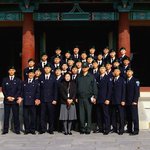 학군단의 전적지 답사 모습입니다.