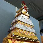 초콜릿으로 만든 트리, 이거 몇갠지 <b>세줄</b> 사람?