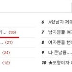 ★b형여자 vs o형남자 썸씽이야기 5탄★