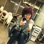 어두운 색으로 염색한 '<b>miss</b> a' 지아