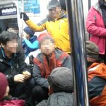 지하철 술판
