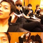 비스트 윤두준, <b>포미닛</b> 친근한 인증샷