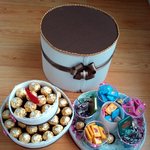 페레로로쉐 3단 케잌 만들어 보았어요^^♥(사진有)