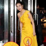 이다해 드레스에 <b>정체불명</b> 흰천 이게뭐야??