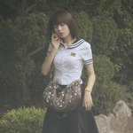 '포미닛' 현아, 중<b>하교</b> 등<b>하교</b>짤