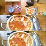 김치찌개를 만들어 봤어요