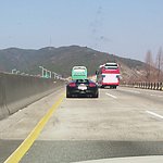 경부 상행선 울산 - 경주 구간에서