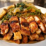 요리가 귀챦은 날  한입크기 돈가스와 야채볶음!! 쉿~비밀이에요...