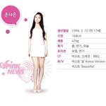 에이핑크 손나은, 프로필 공개