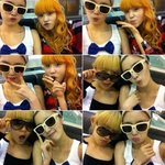 시크릿, 컬러풀한 <b>헤어</b>스타일