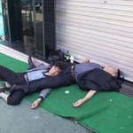 사진有) <b>강호동</b> 이경규 술먹고 길에서 뻗음