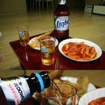 한국과 온두라스전에 맥주와 함께했습니다.