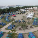 캠핑장소추천 ) <b>단돈</b> 3750원이면 이용가능한 난지캠핑장 ! 