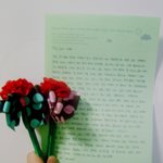 (사진有) 부모님께 쓰는 어버이날 편지&amp;직접만든꽃펜