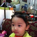 난생 처음 파마한 아들램 자랑 !!!