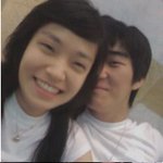 사랑하는 여자친구와 나 울지말고 잘 다녀올게!
